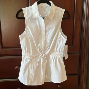 Athleta New w Tag Levitate Poplin Tank  size M